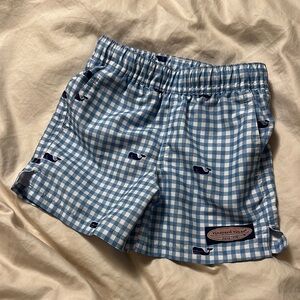 Vineyard Vines Light Blue Checkered Whale Shorts